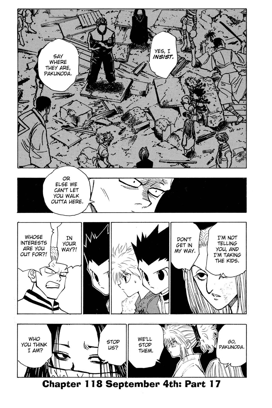 Hunter x Hunter Chapter 118 — page 1