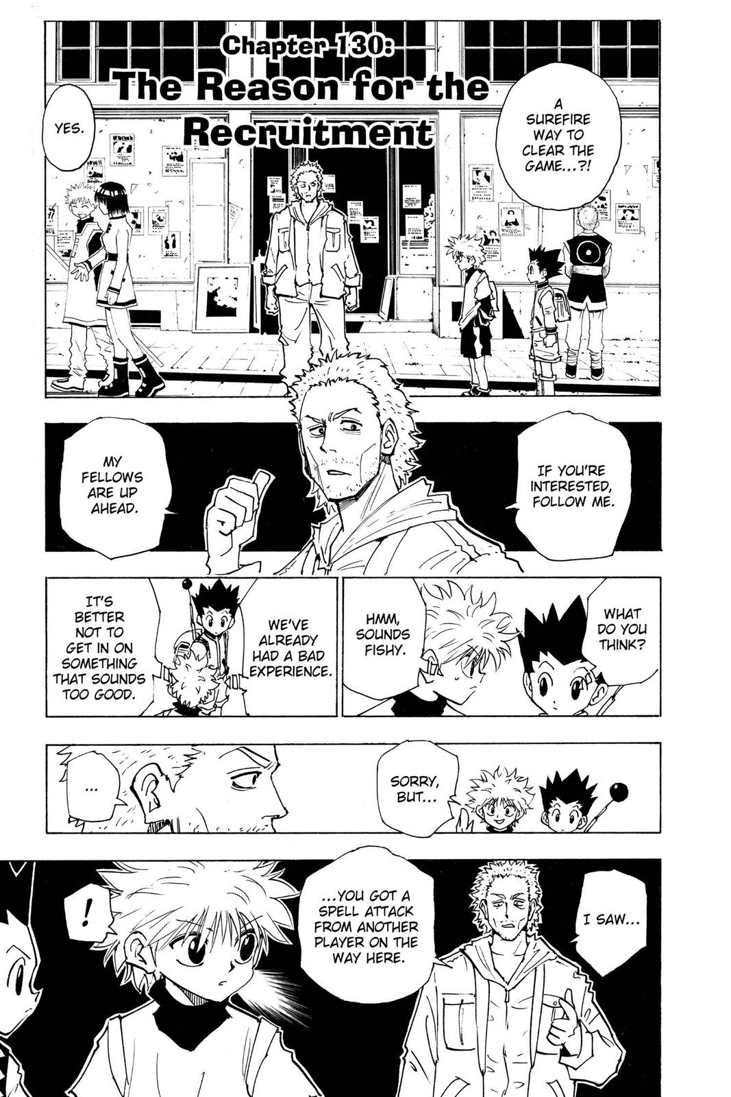 Hunter x Hunter Chapter 130 — page 1