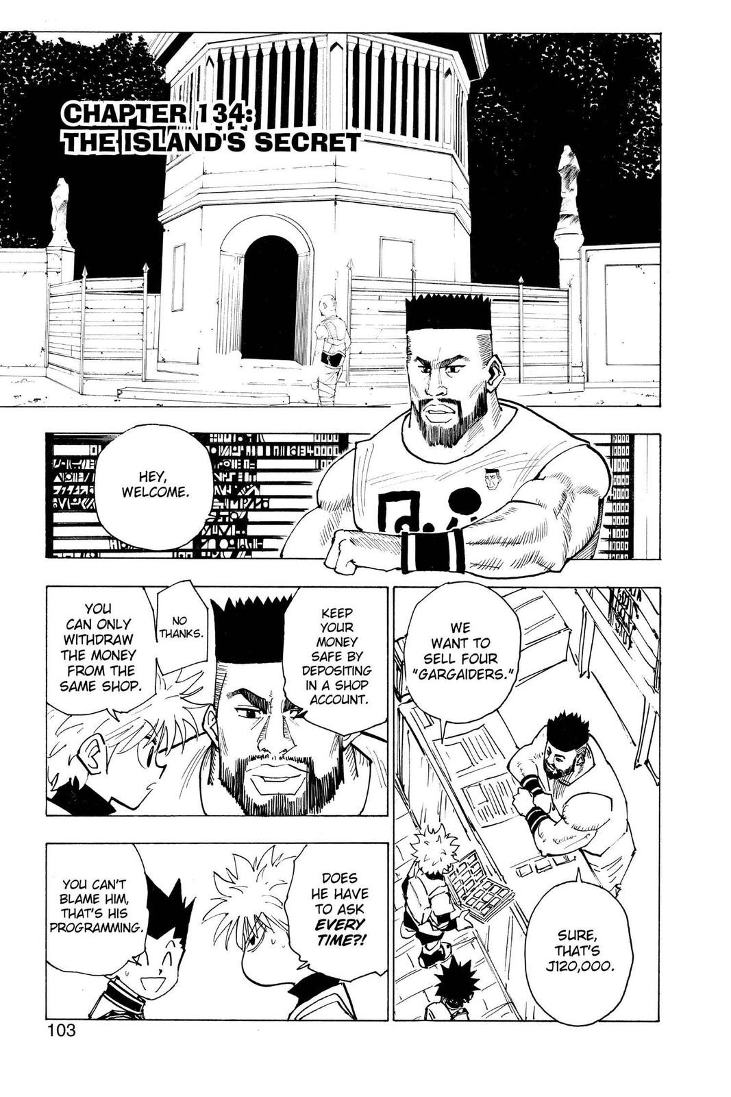 Hunter x Hunter Chapter 134 — page 1