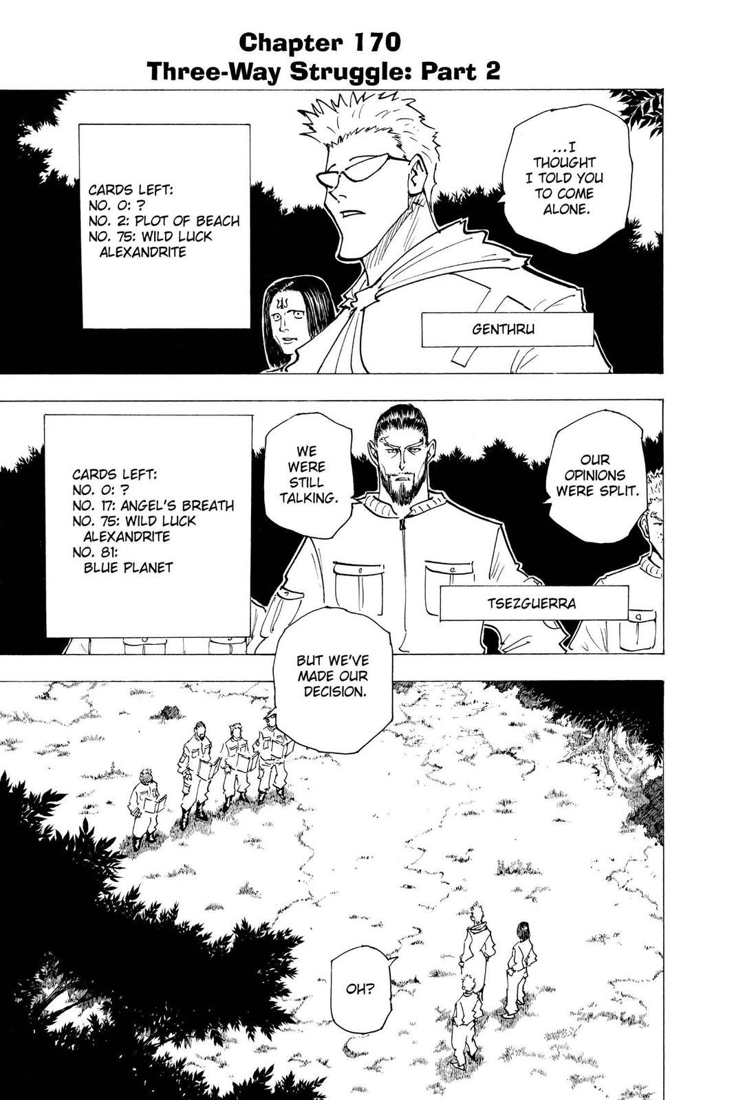 Hunter x Hunter Chapter 171 — page 1