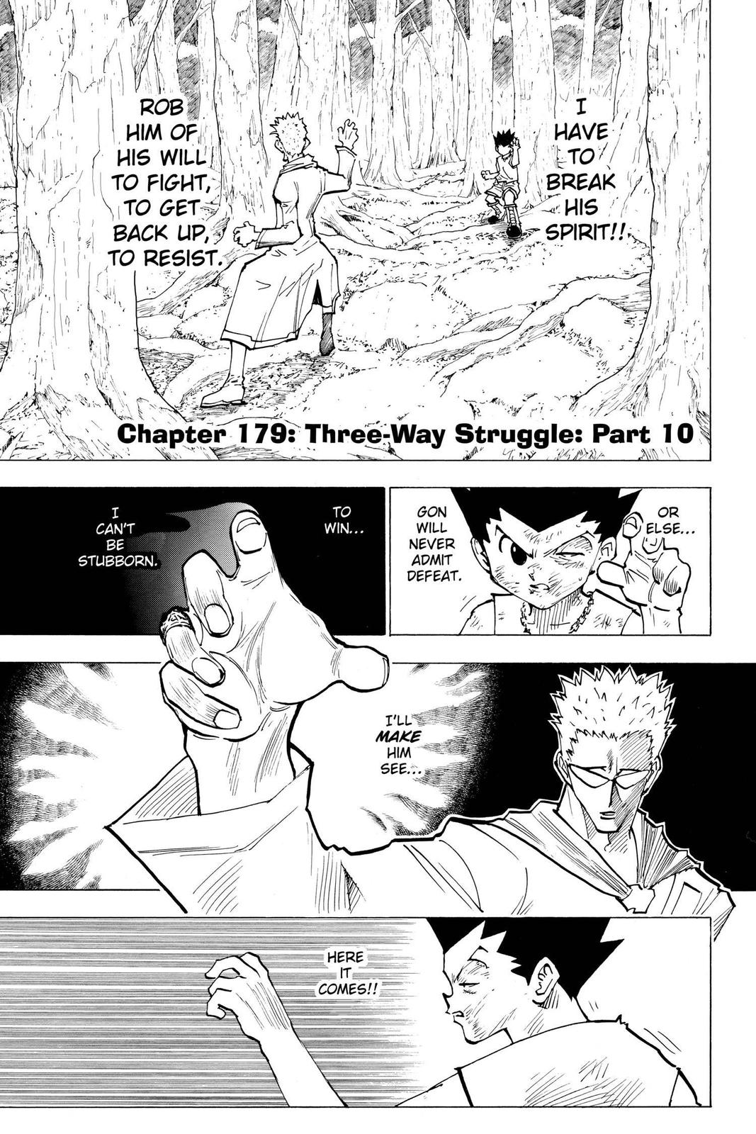 Hunter x Hunter Chapter 179 — page 1