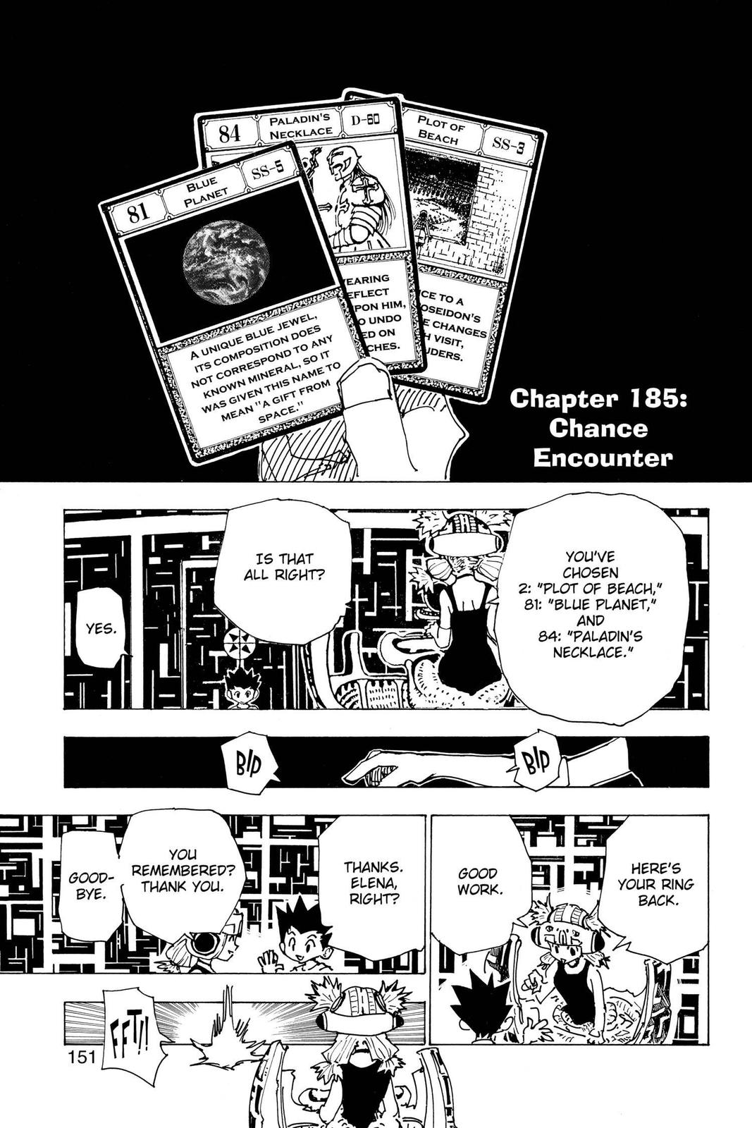 Hunter x Hunter Chapter 185 — page 1