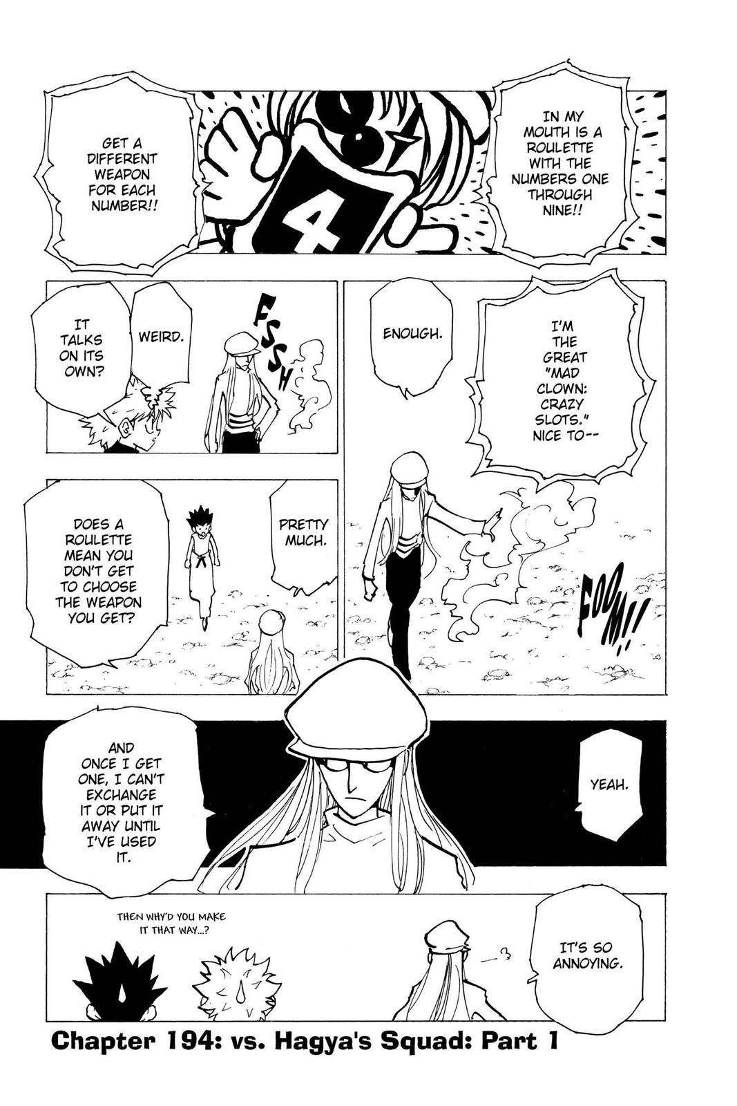 Hunter x Hunter Chapter 194 — page 1