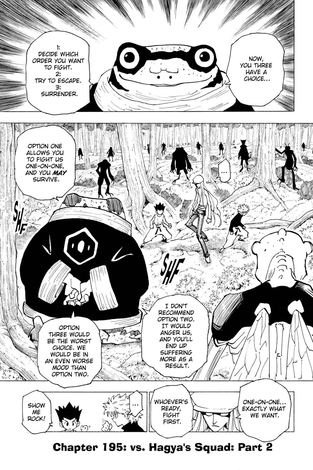Hunter x Hunter Chapter 195 — page 1