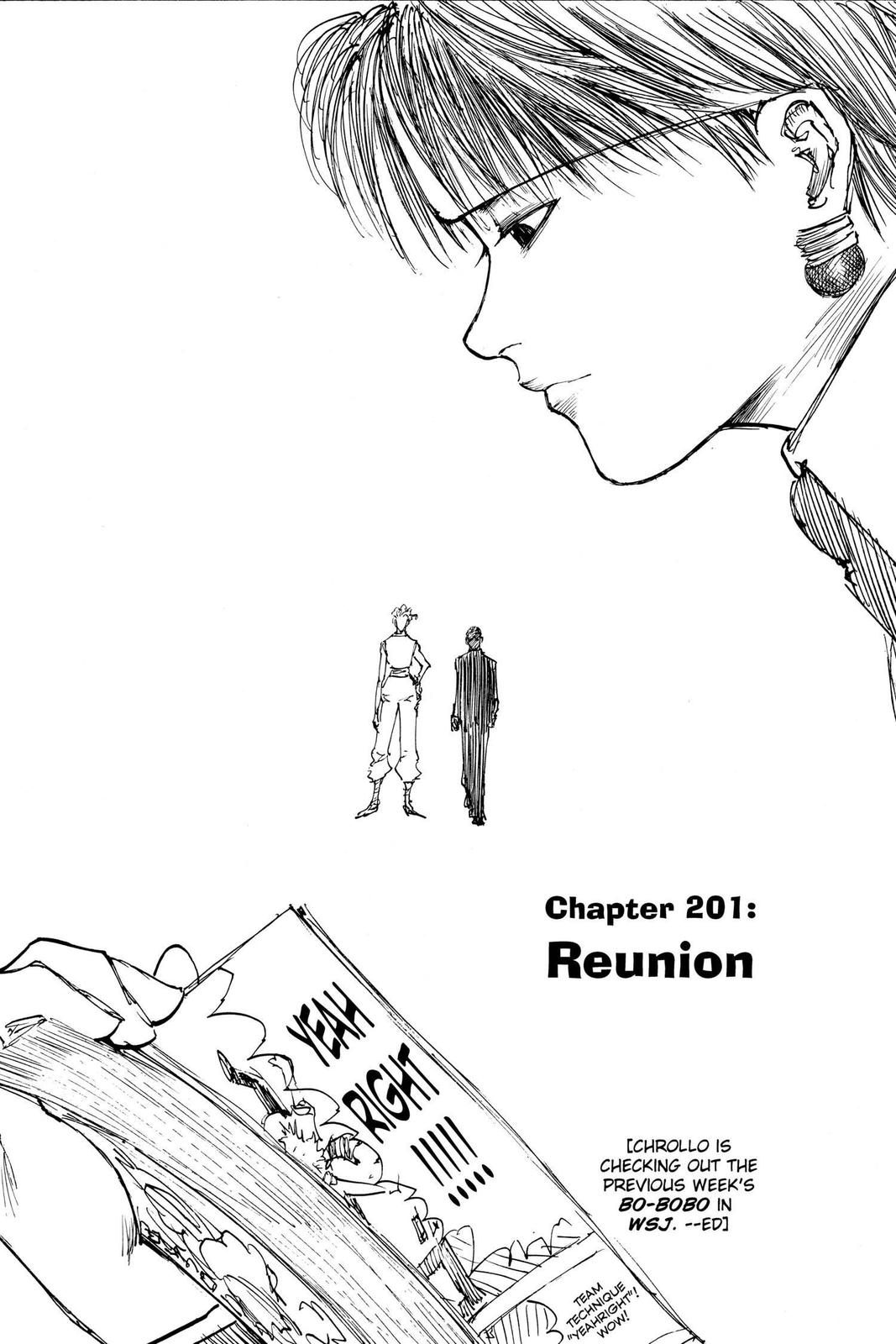 Hunter x Hunter Chapter 201 — page 1