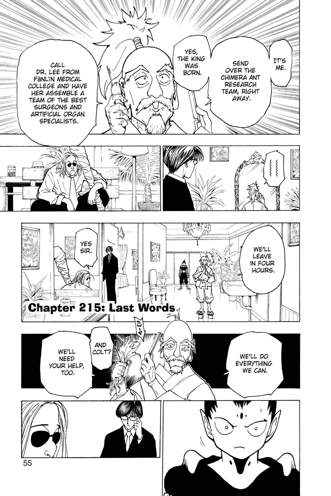 Hunter x Hunter Chapter 215 — page 1