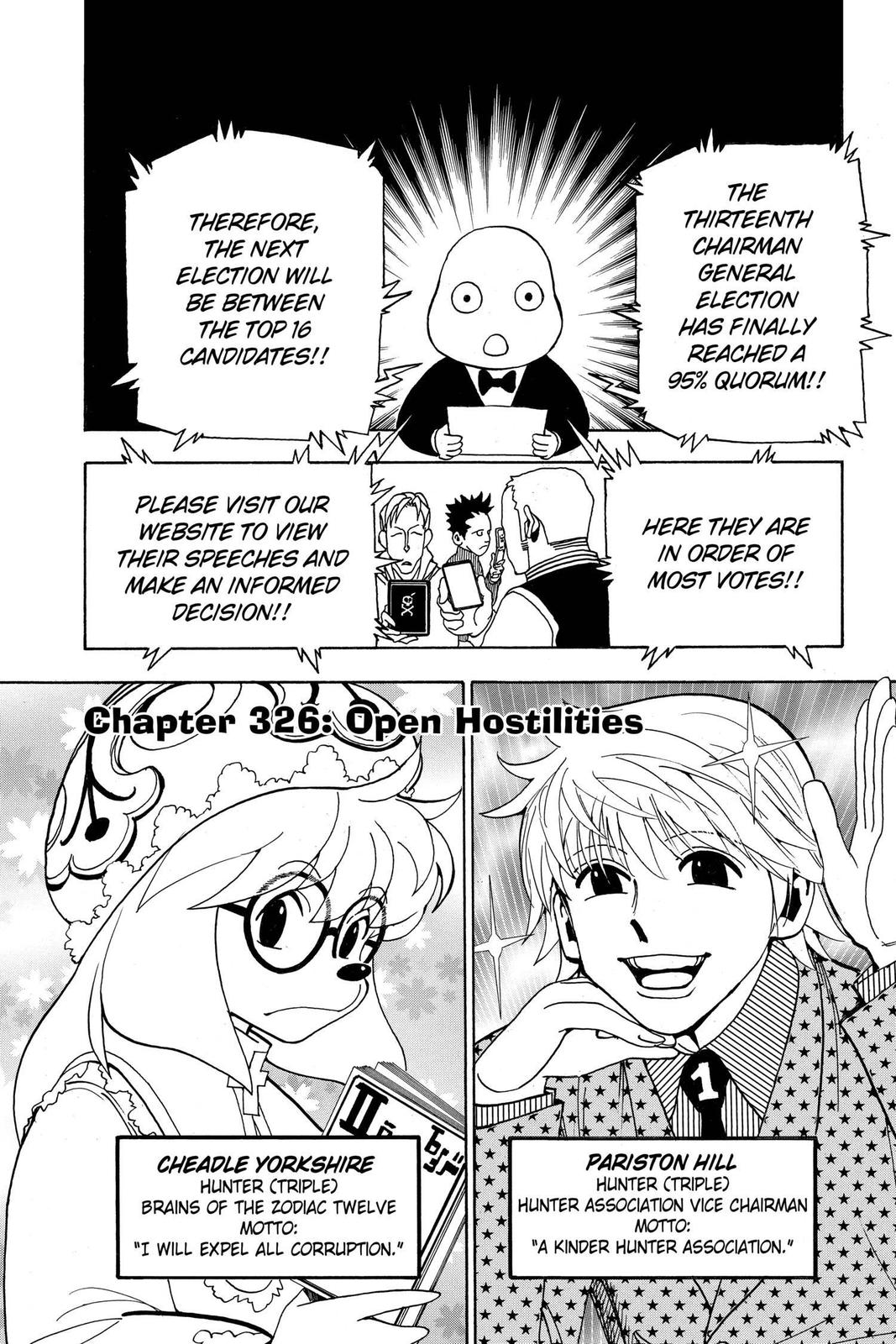 Hunter x Hunter Chapter 326 — page 1