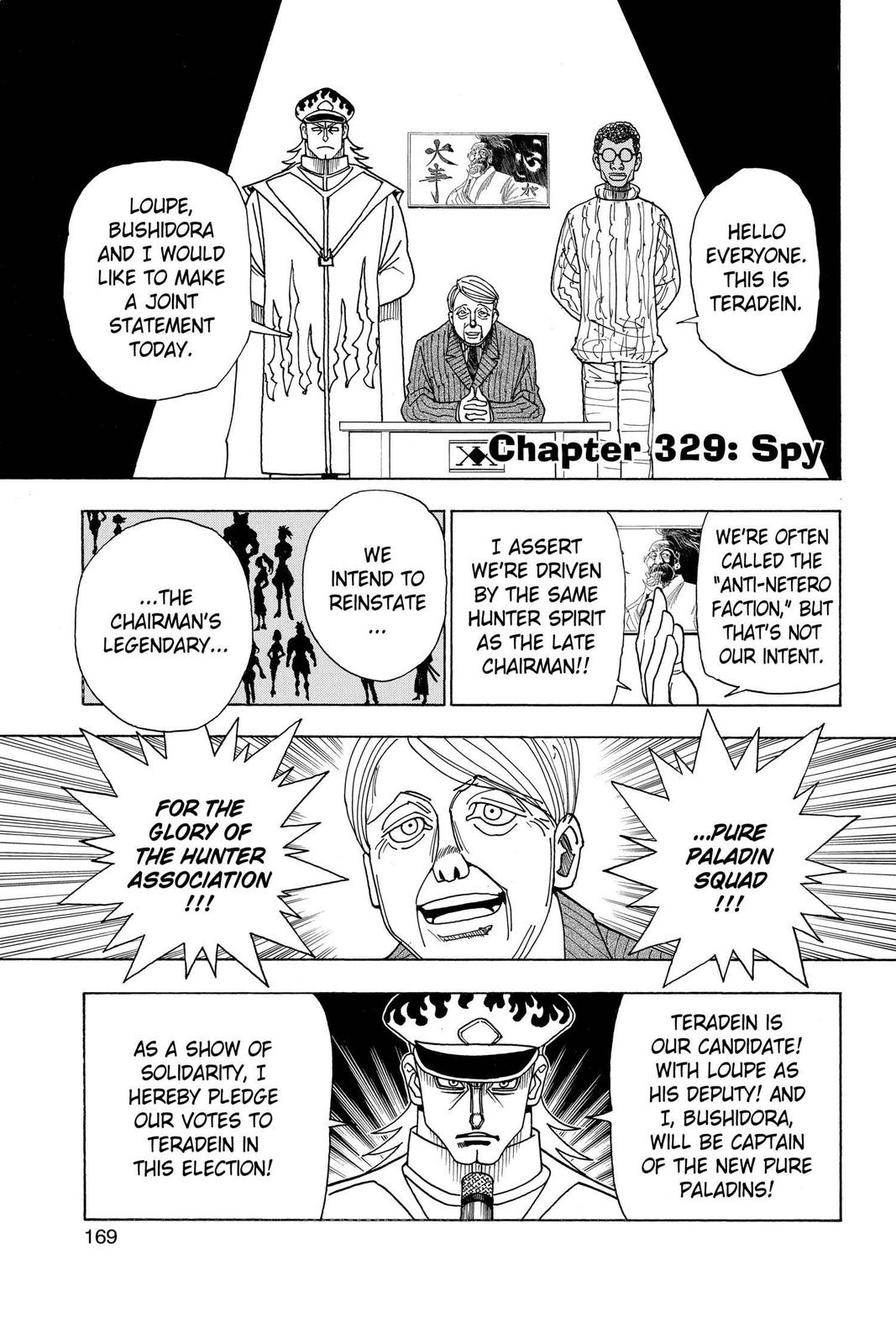 Hunter x Hunter Chapter 329 — page 1