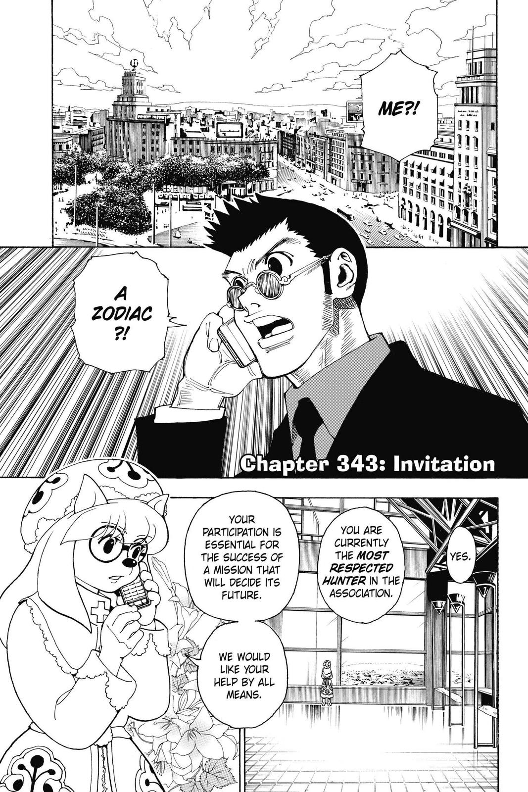 Hunter x Hunter Chapter 343 — page 1