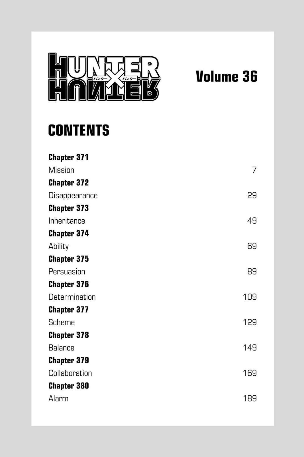 Hunter x Hunter Chapter 371 — page 6