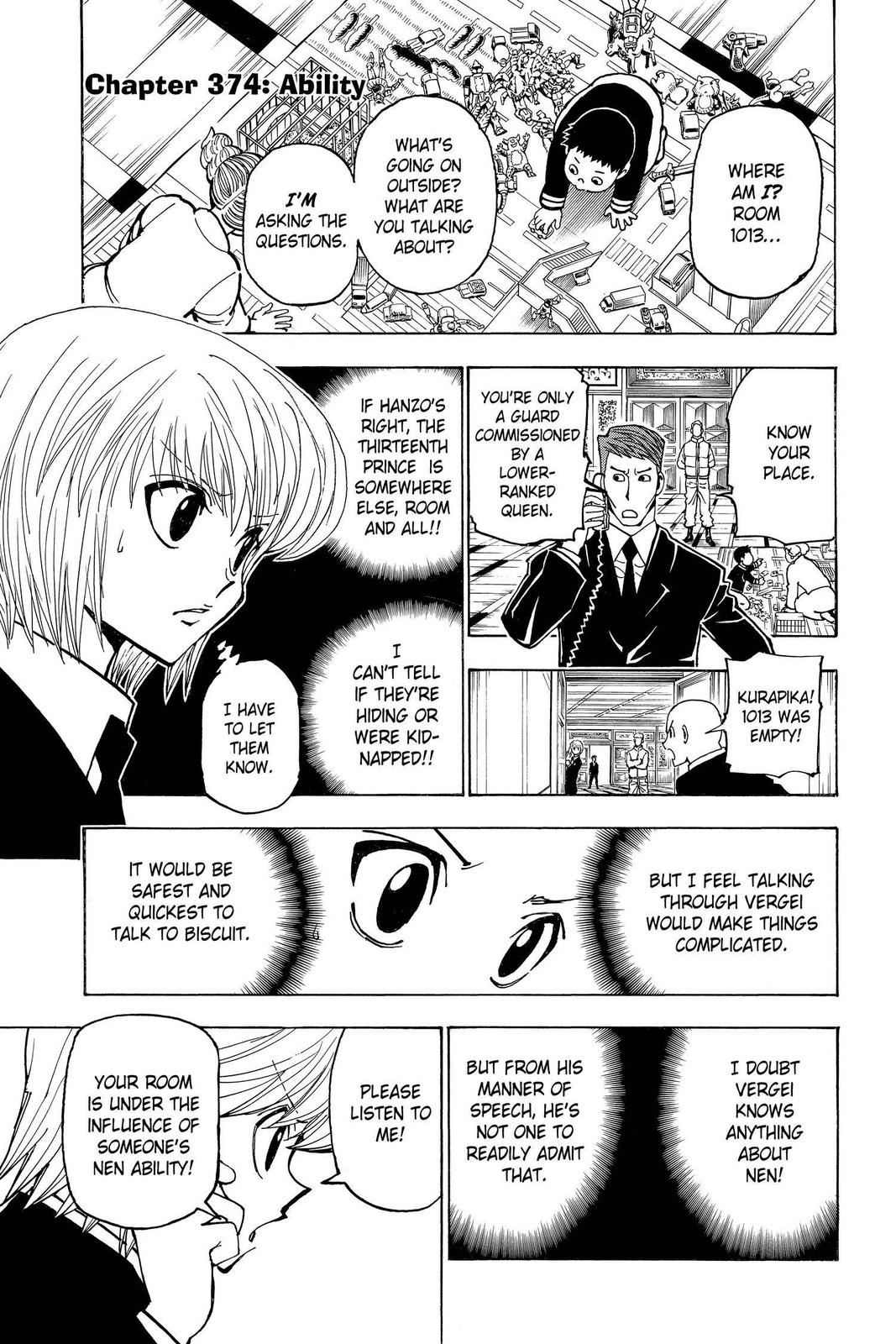 Hunter x Hunter Chapter 374 — page 1
