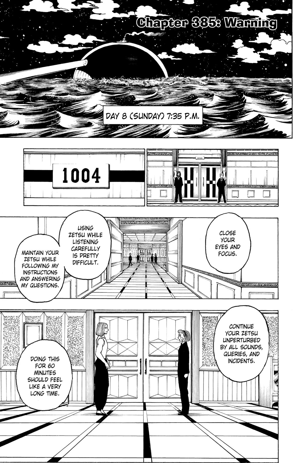 Hunter x Hunter Chapter 385 — page 1