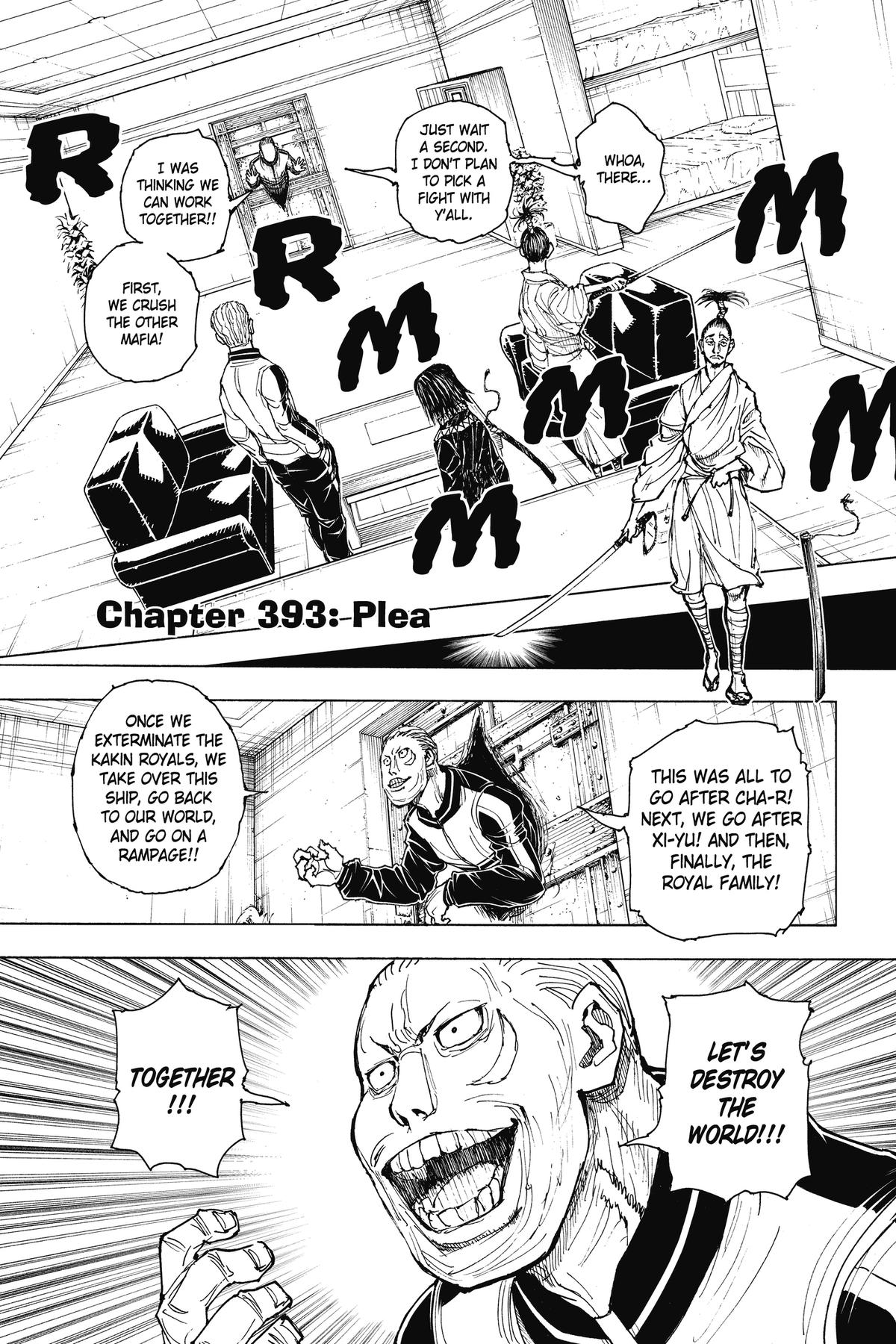 Hunter x Hunter Chapter 393 — page 1
