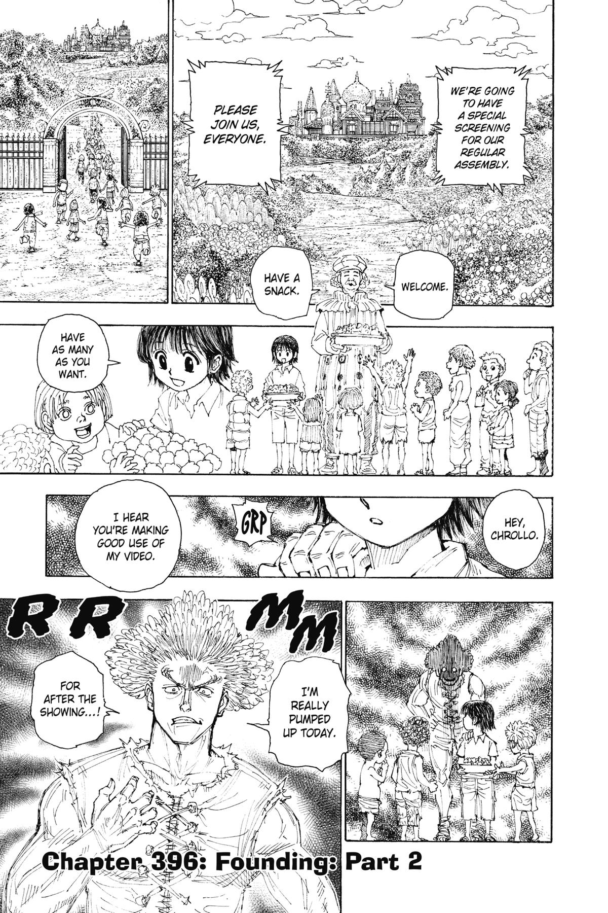 Hunter x Hunter Chapter 396 — page 1