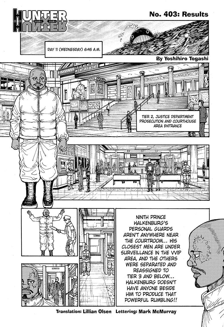Hunter x Hunter Chapter 403 — page 1