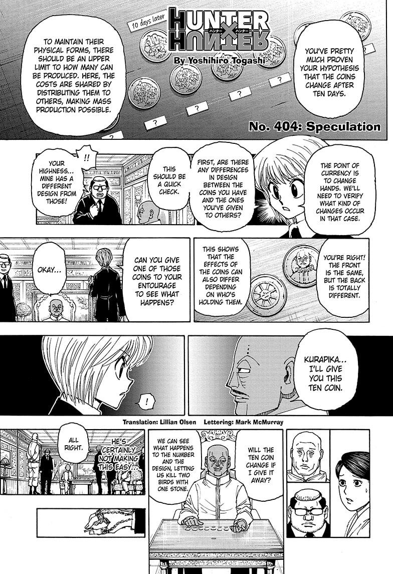Hunter x Hunter Chapter 404 — page 1