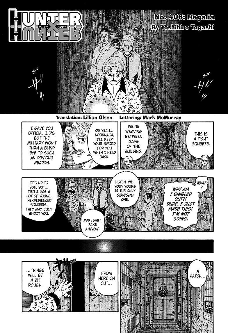 Hunter x Hunter Chapter 406 — page 1