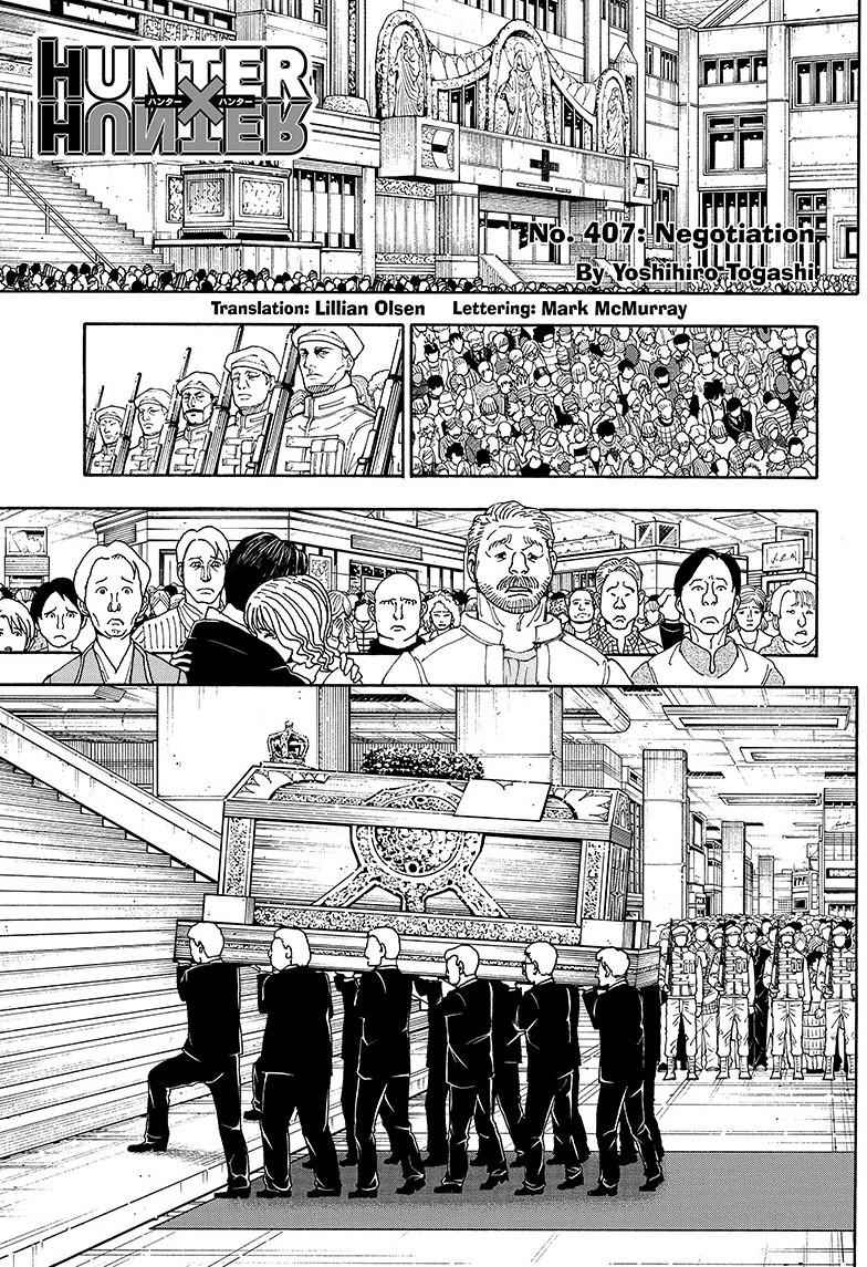 Hunter x Hunter Chapter 407 — page 1