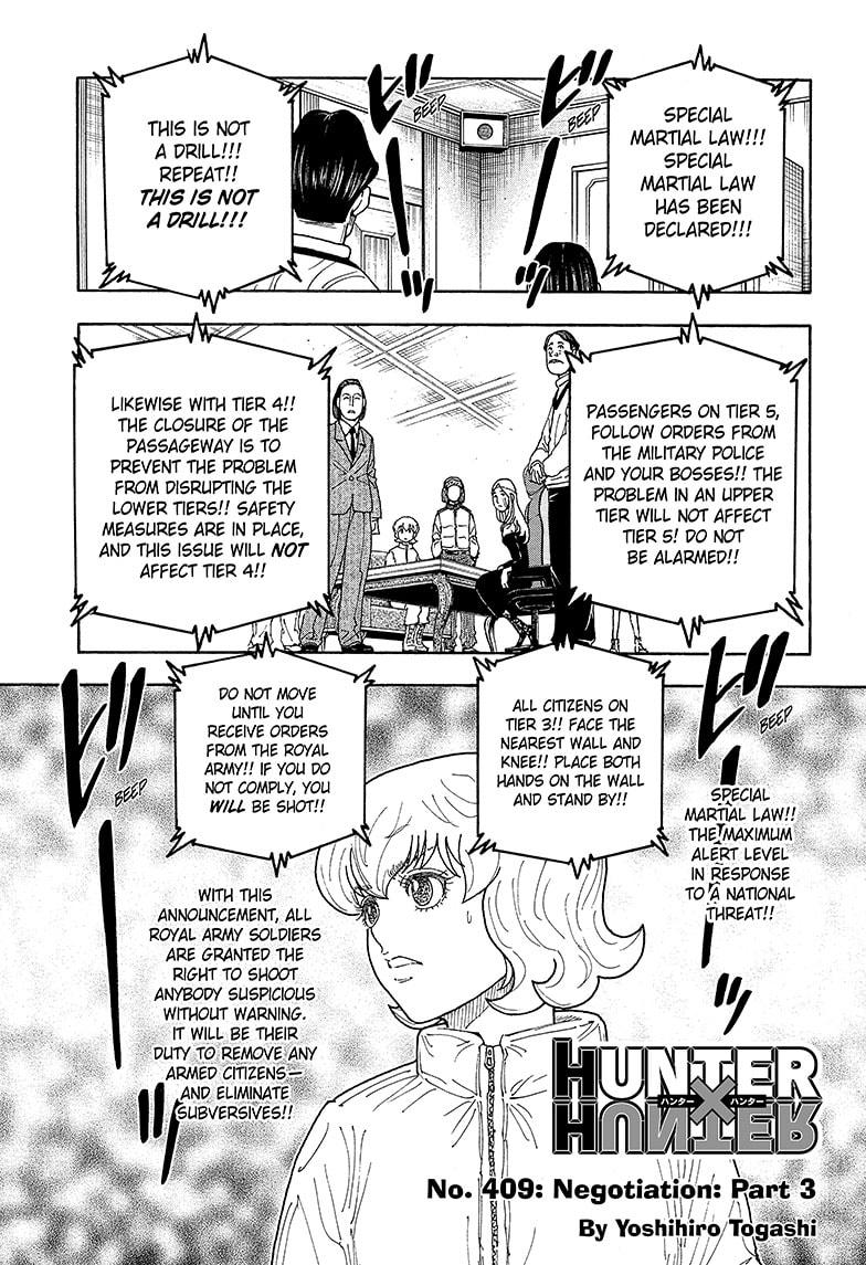 Hunter x Hunter Chapter 409 — page 1