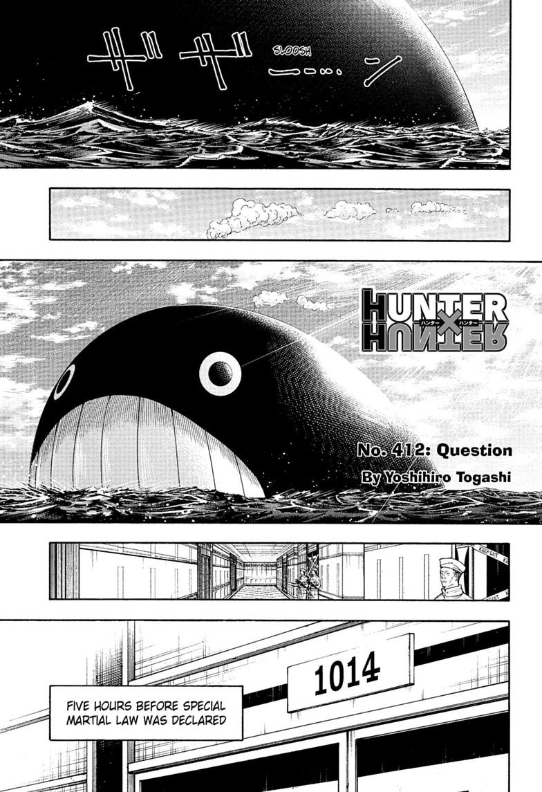 Hunter x Hunter Chapter 412 — page 1