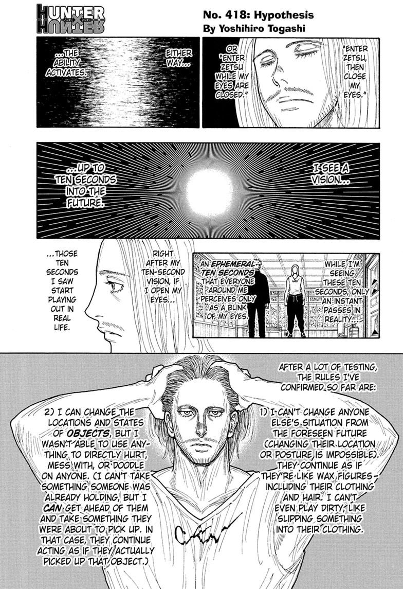 Hunter x Hunter Chapter 418 — page 1