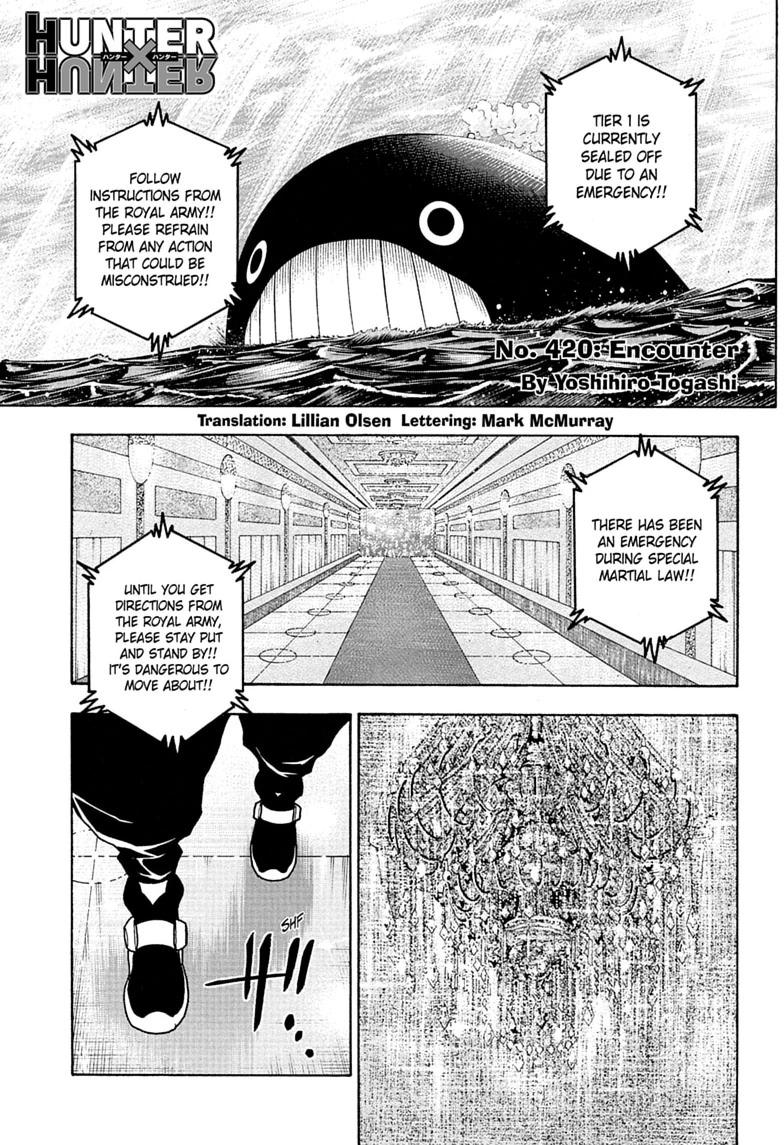 Hunter x Hunter Chapter 420 — page 1
