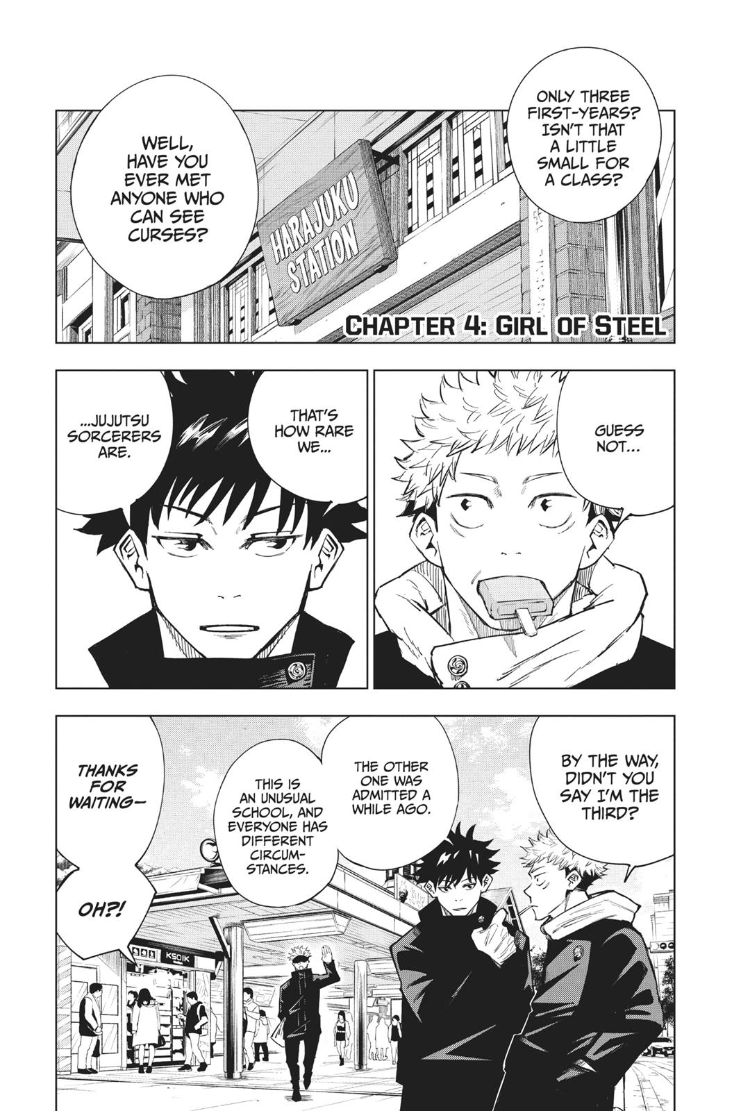 Jujutsu Kaisen Chapter 4 — page 1