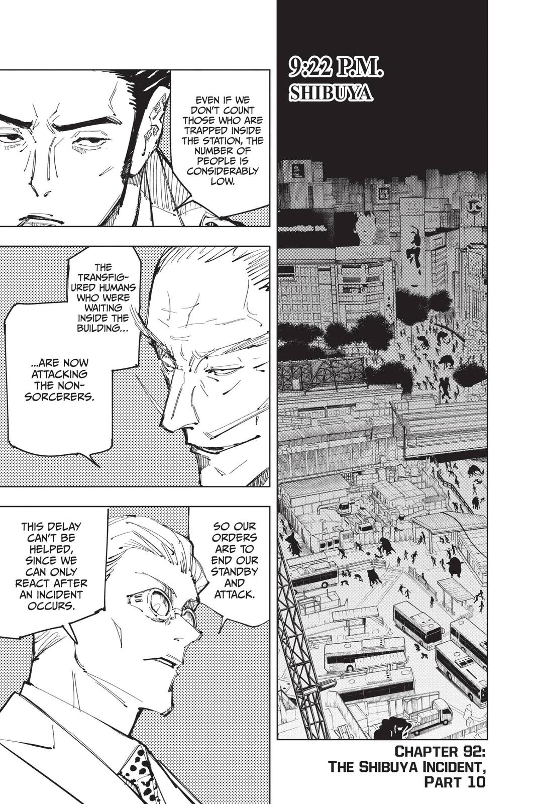 Jujutsu Kaisen Chapter 92 — page 1