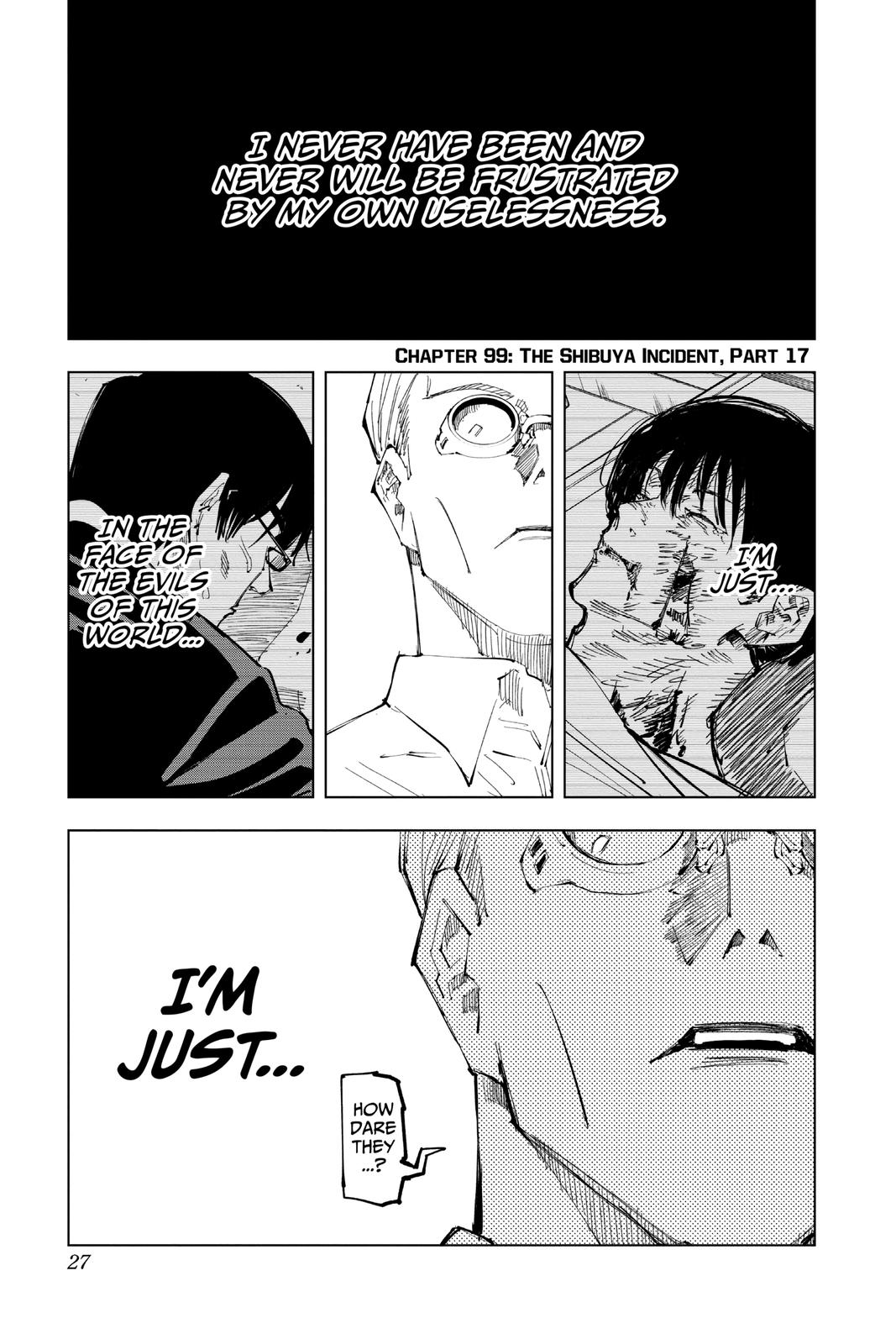 Jujutsu Kaisen Chapter 99 — page 1