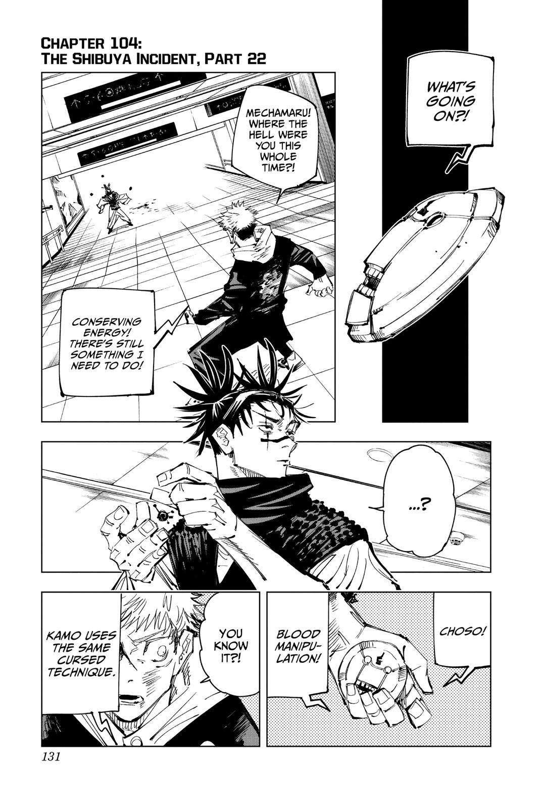 Jujutsu Kaisen Chapter 104 — page 1