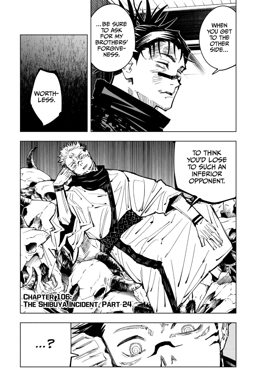 Jujutsu Kaisen Chapter 106 — page 1