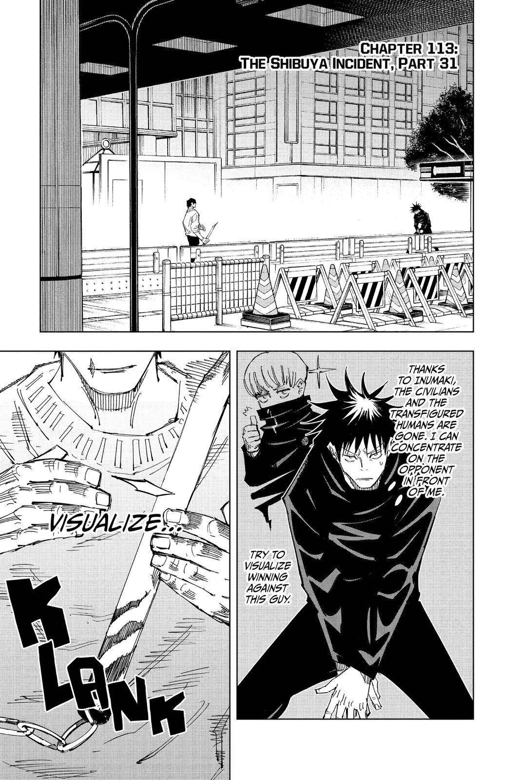 Jujutsu Kaisen Chapter 113 — page 1