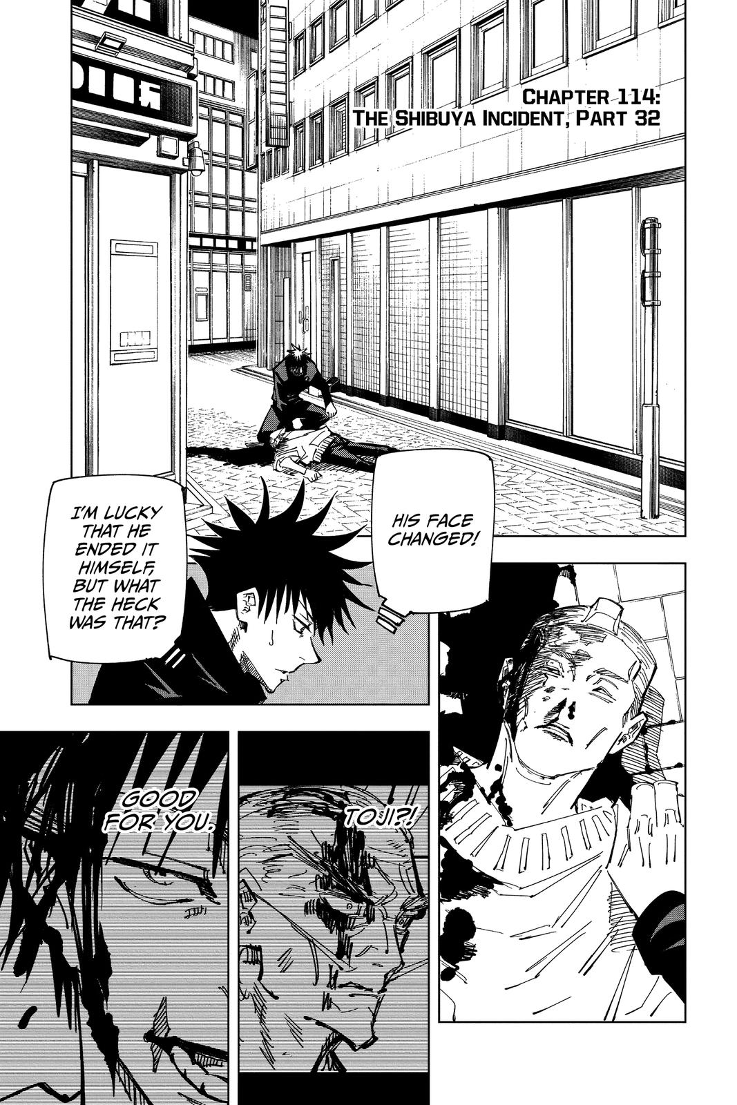 Jujutsu Kaisen Chapter 114 — page 1