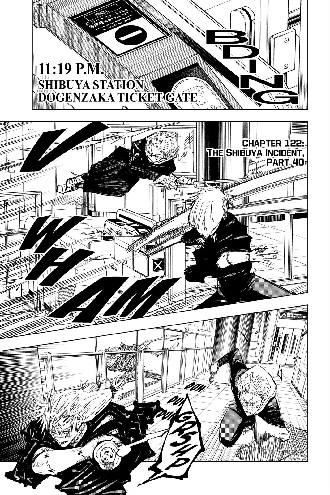 Jujutsu Kaisen Chapter 122 — page 1
