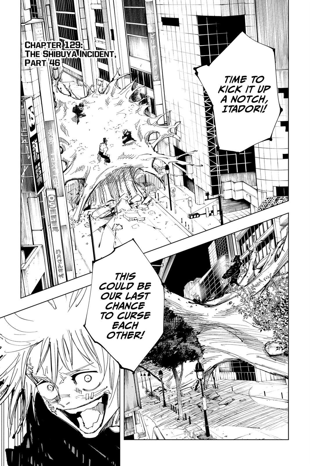 Jujutsu Kaisen Chapter 129 — page 1