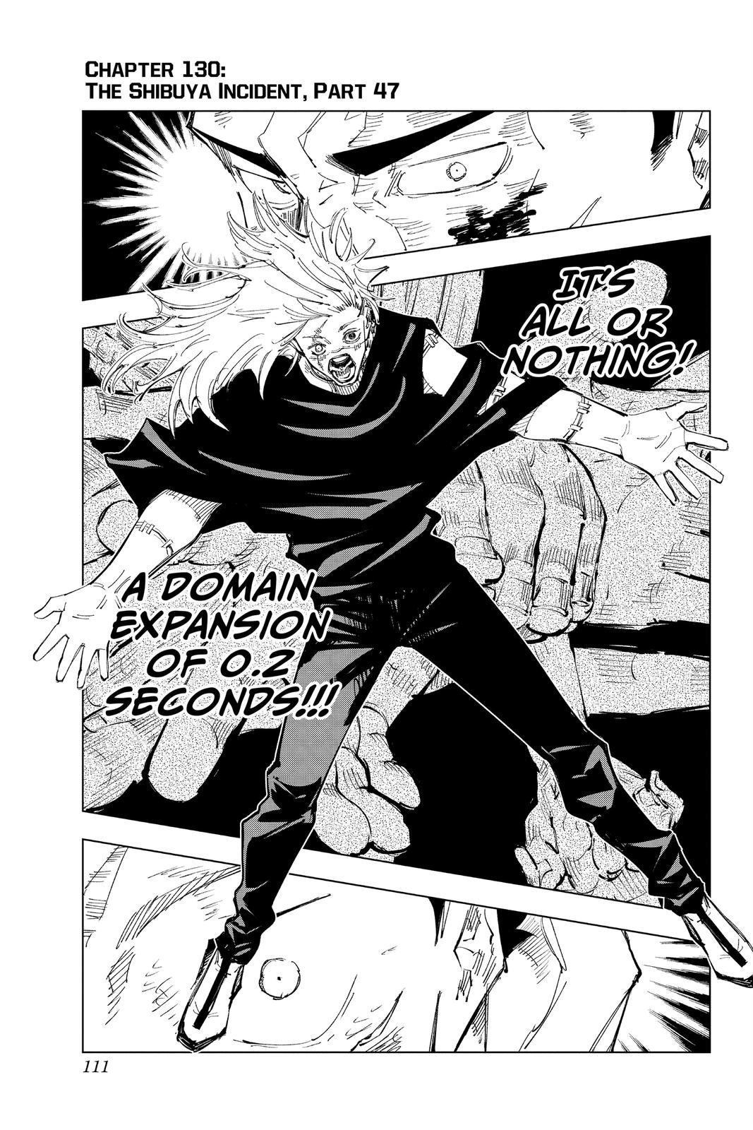 Jujutsu Kaisen Chapter 130 — page 1
