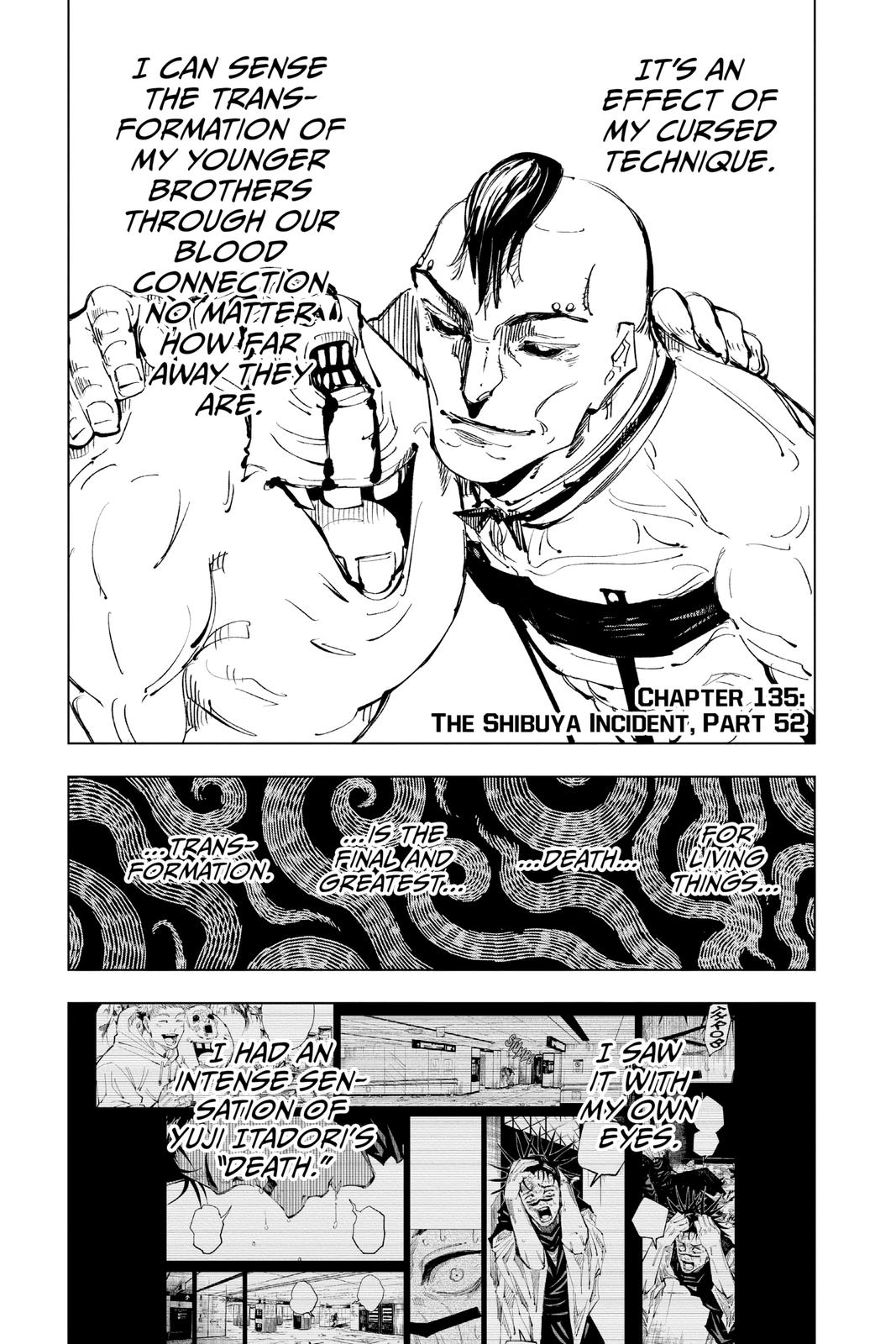 Jujutsu Kaisen Chapter 135 — page 1