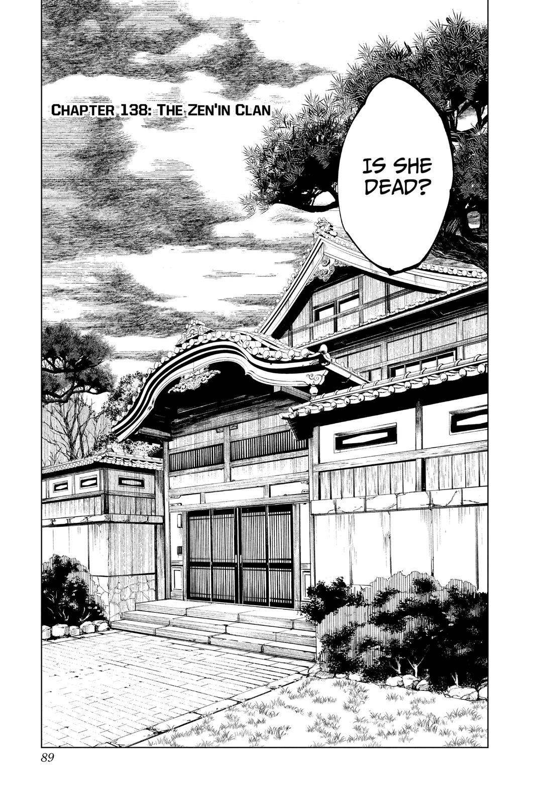 Jujutsu Kaisen Chapter 138 — page 1