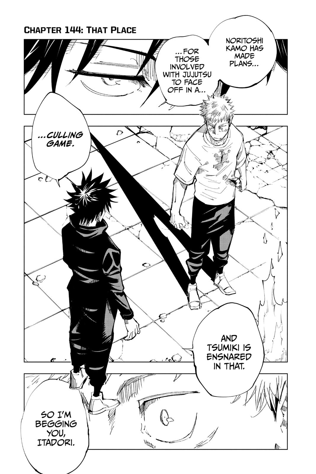 Jujutsu Kaisen Chapter 144 — page 1