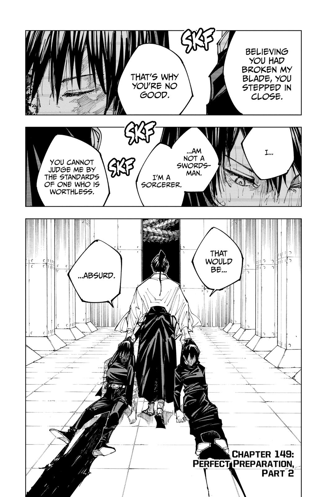 Jujutsu Kaisen Chapter 149 — page 1