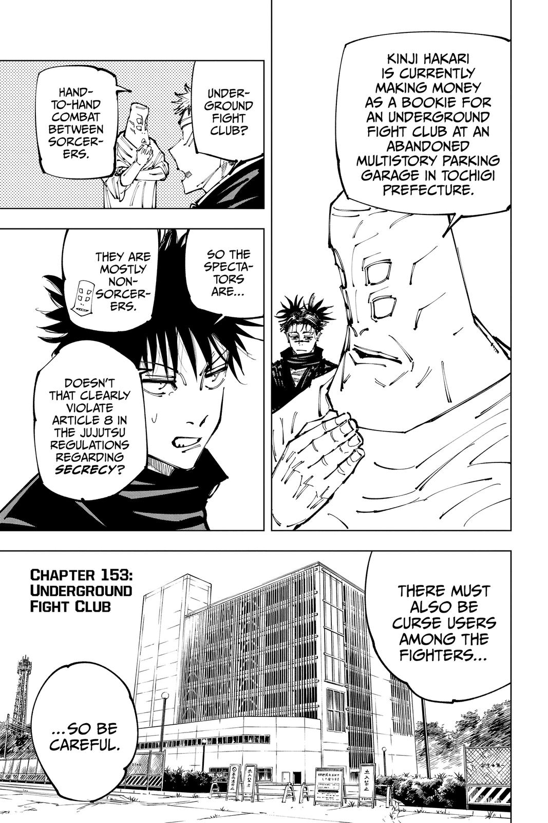 Jujutsu Kaisen Chapter 153 — page 7