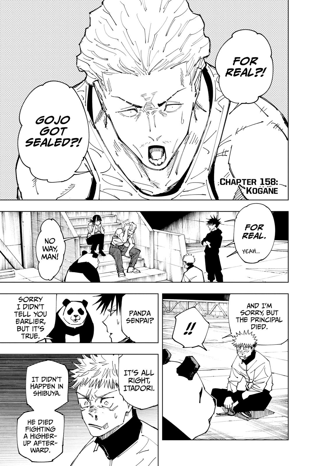 Jujutsu Kaisen Chapter 158 — page 1