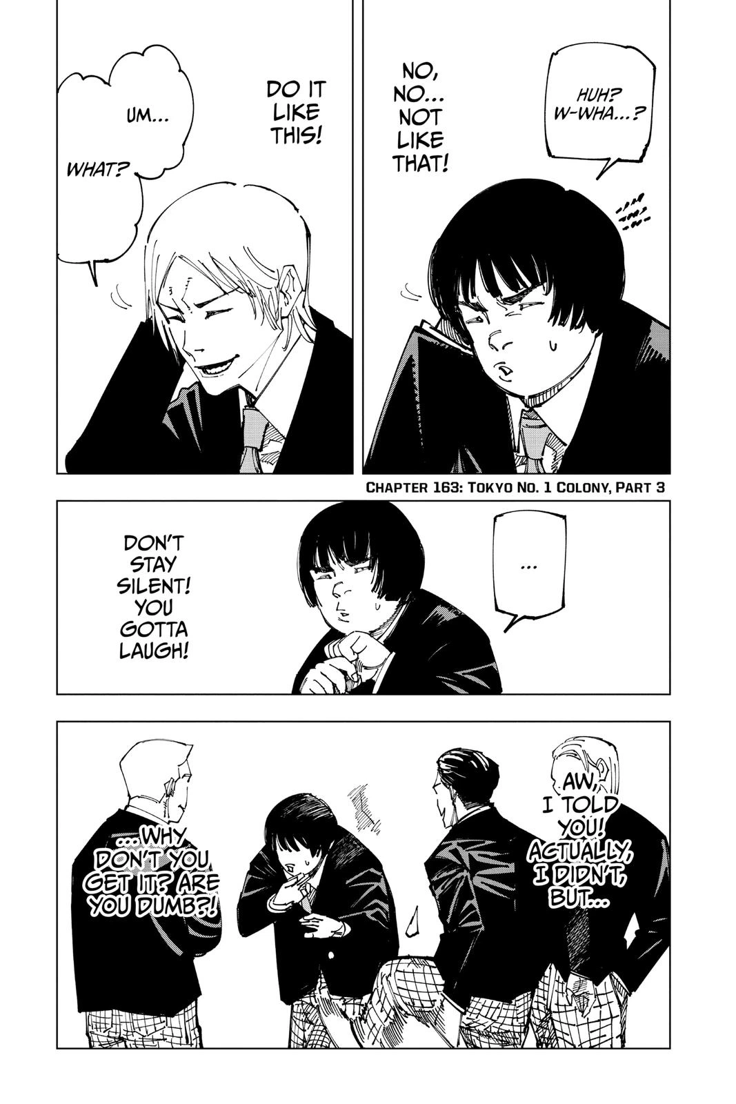 Jujutsu Kaisen Chapter 163 — page 1