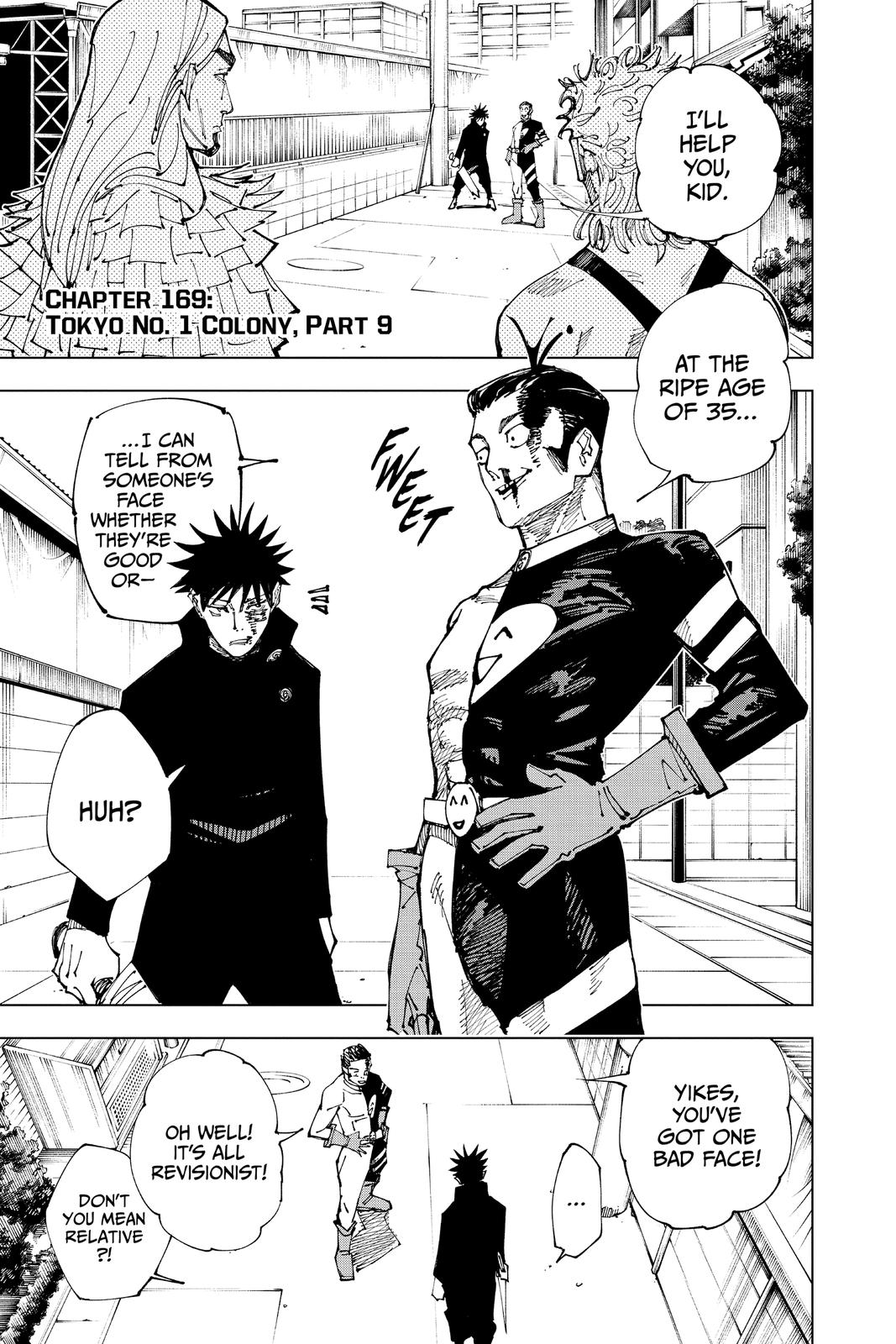 Jujutsu Kaisen Chapter 169 — page 1