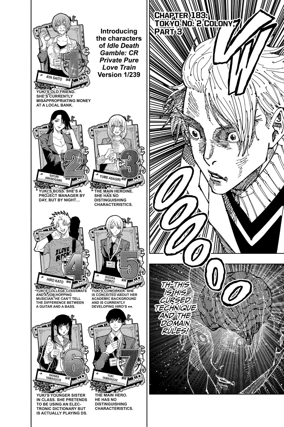 Jujutsu Kaisen Chapter 183 — page 1