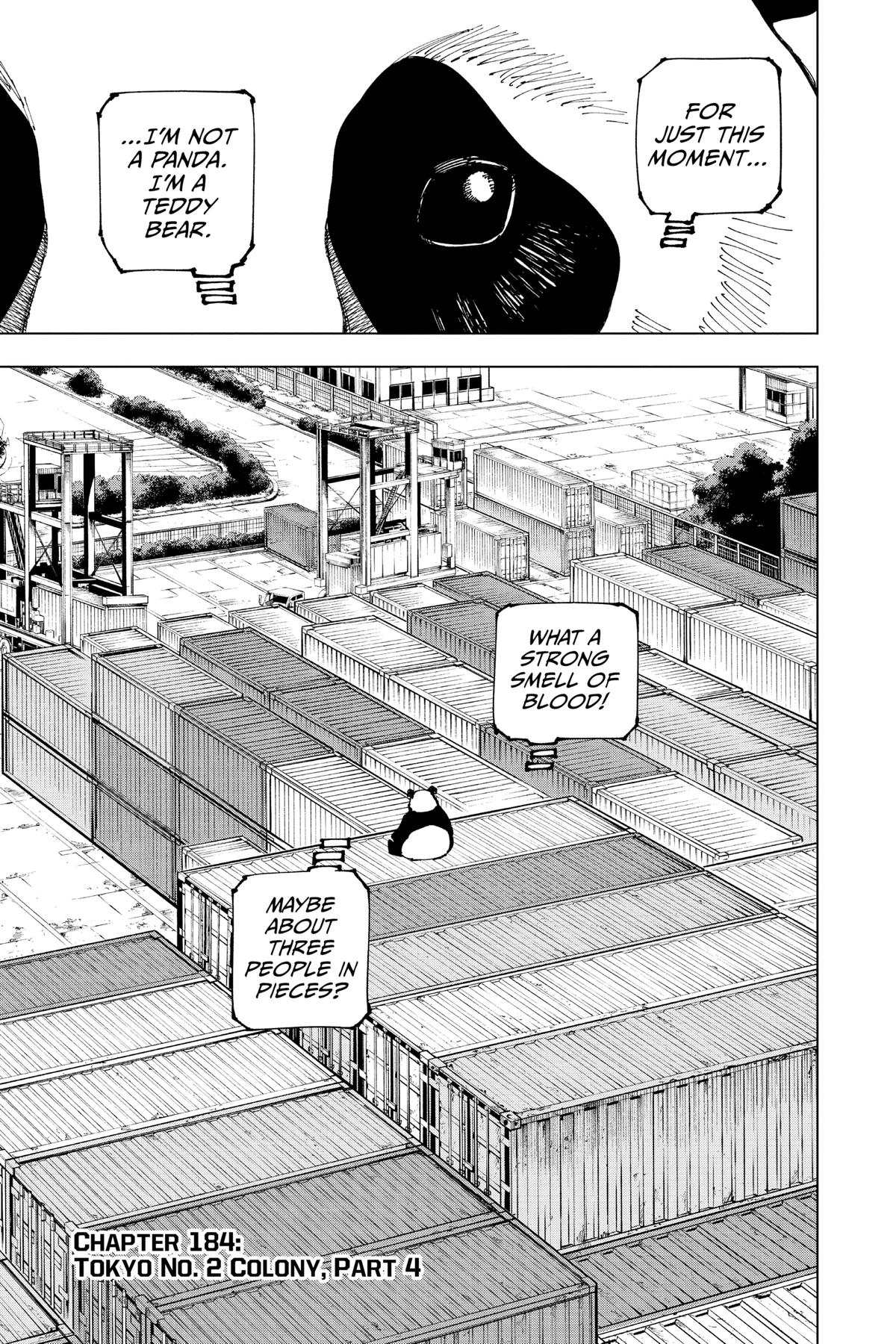 Jujutsu Kaisen Chapter 184 — page 1