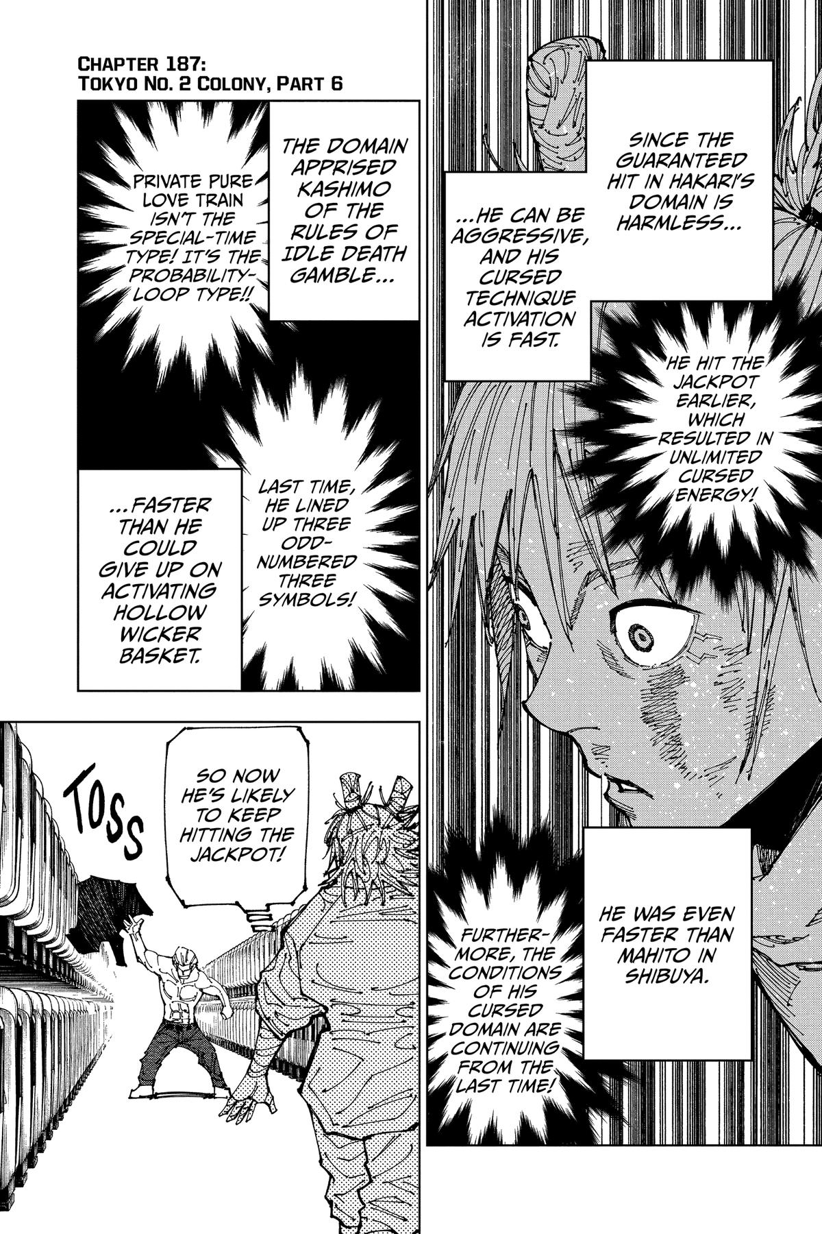 Jujutsu Kaisen Chapter 187 — page 1