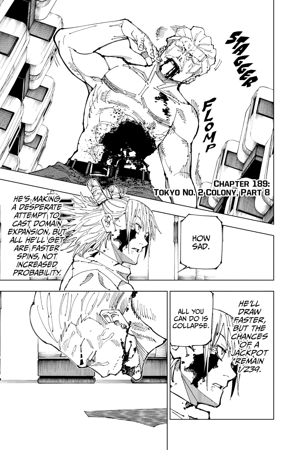 Jujutsu Kaisen Chapter 189 — page 1