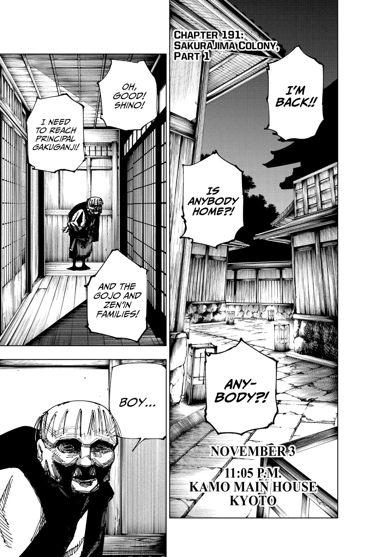 Jujutsu Kaisen Chapter 191 — page 7