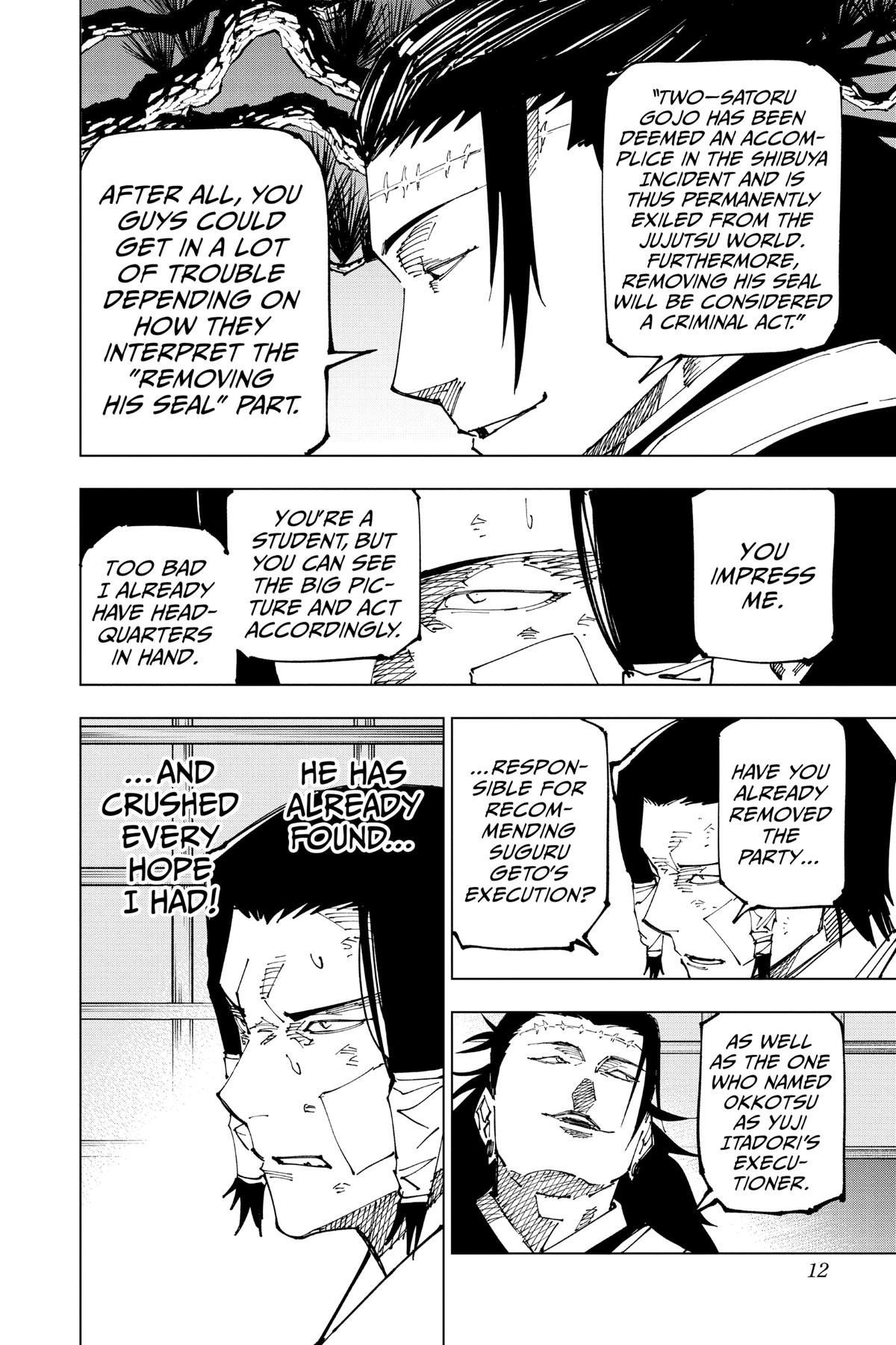 Jujutsu Kaisen Chapter 191 — page 12